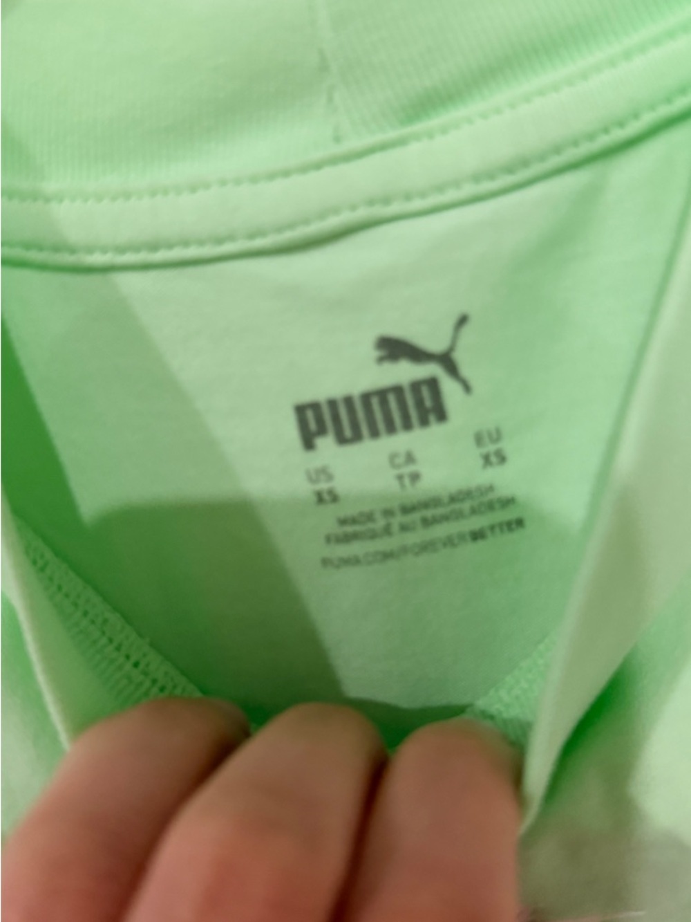 Puma Ladies' Sleeveless Tank Top in Light Green - Picture 7 of 10